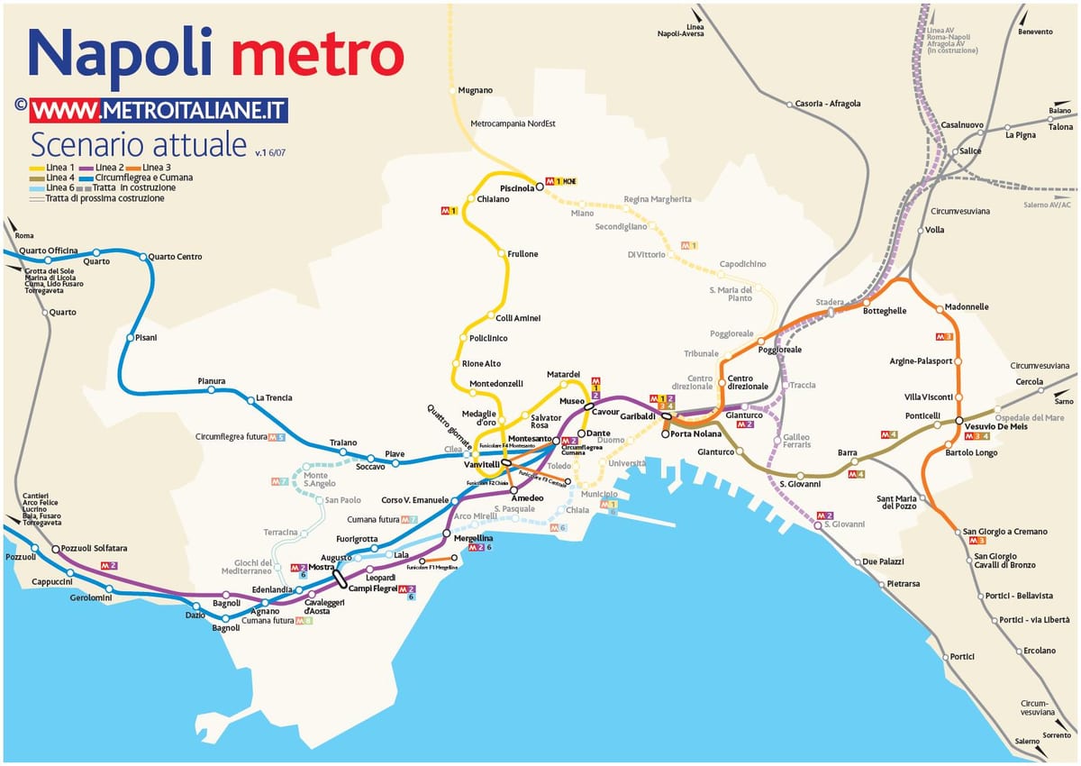 karta za metro u Napulju