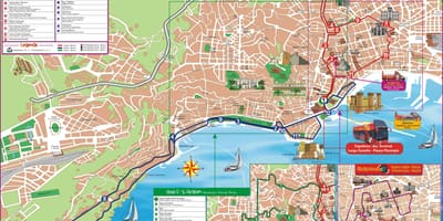 Karta autobusnih linija Napulj 