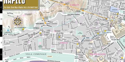 Mapa ulica Napulja Italija